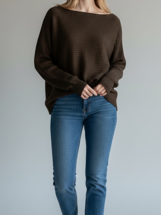 Babaton Sweaters - Aritzia Babaton Luc Sweater Boatneck Merino Wool Green Size Small Ribbed